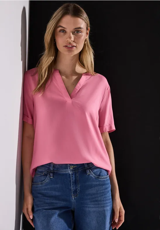 Street One Blouse in effen kleur