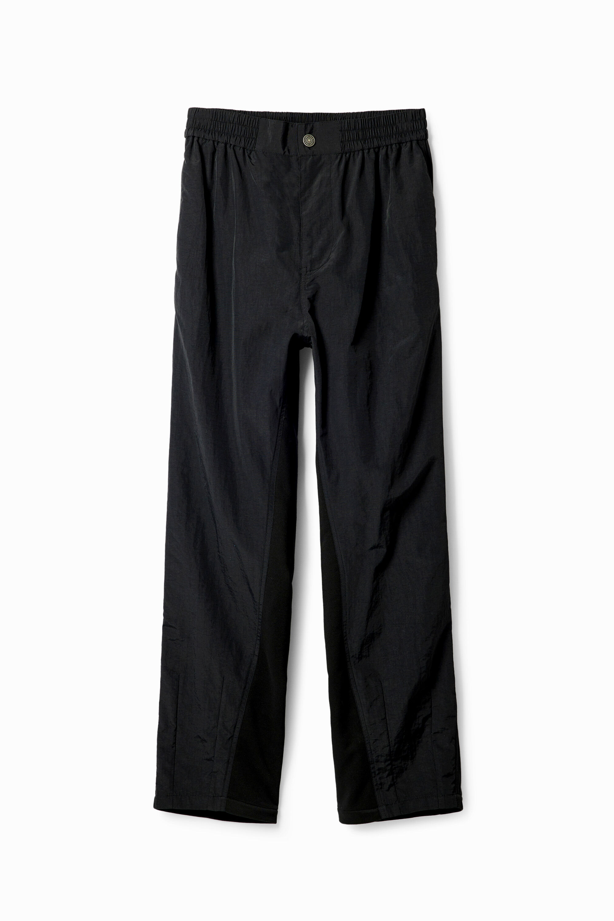desigual Hybride broek met plooien - BLACK