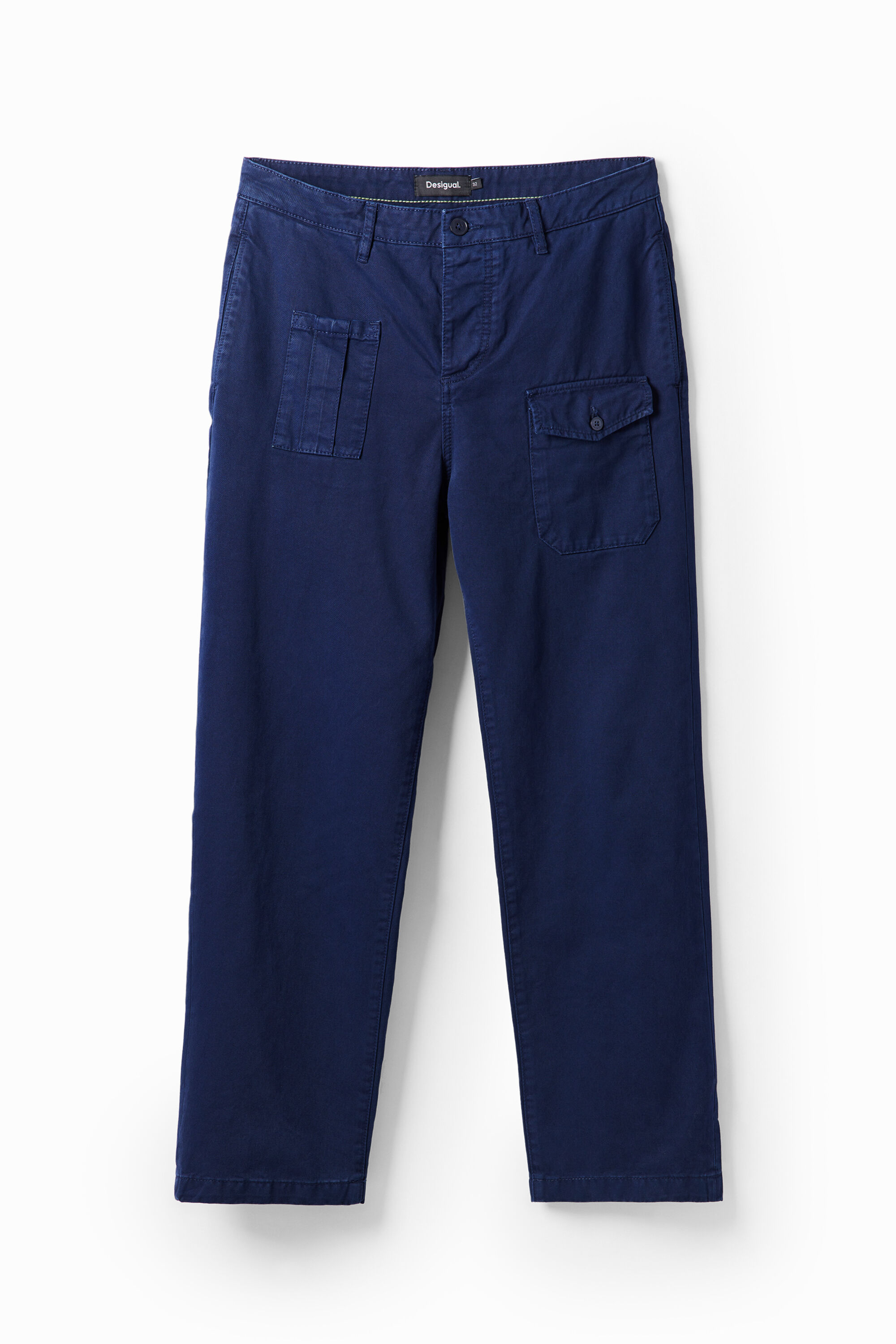 desigual Rechte cargobroek - BLUE