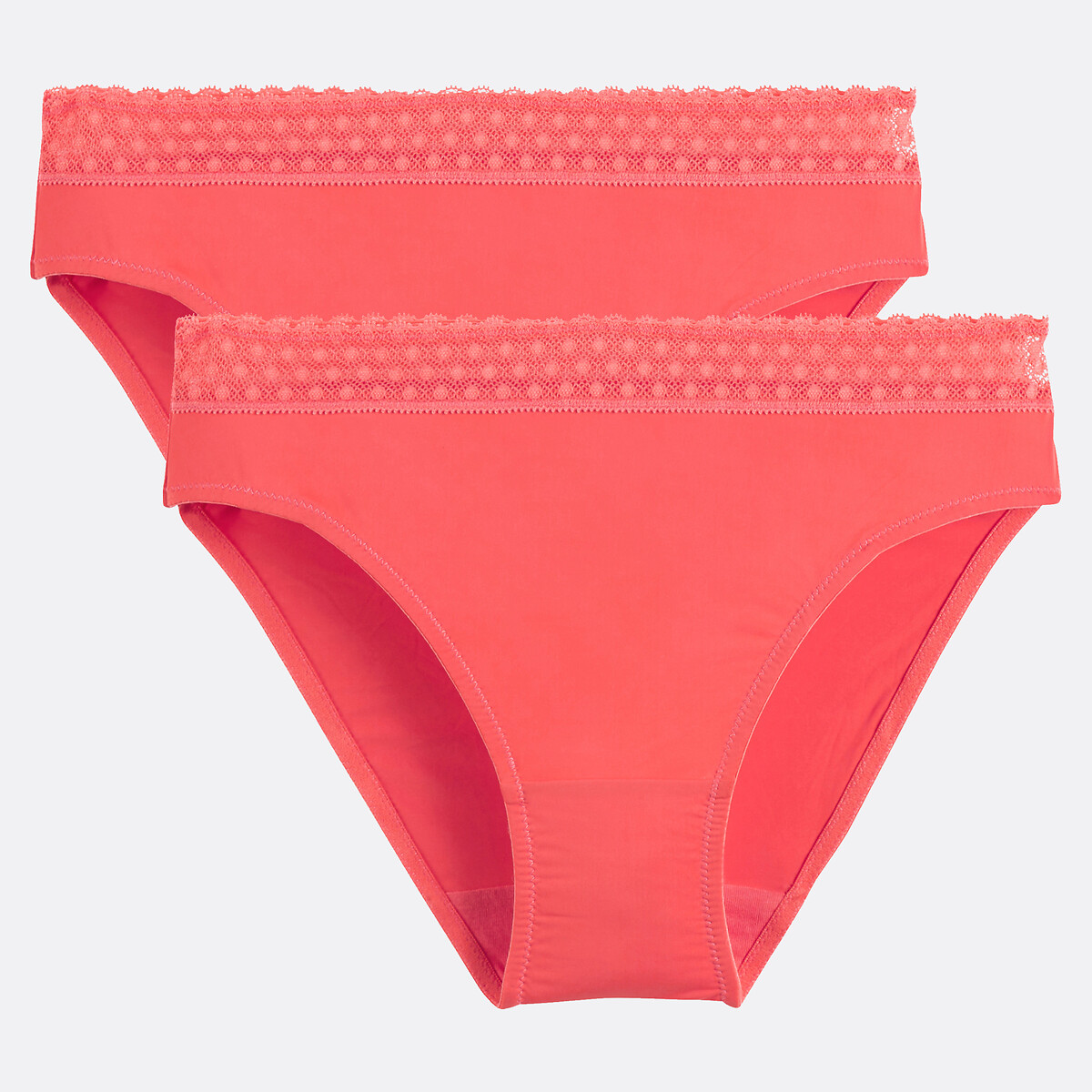 LA REDOUTE COLLECTIONS Set van 2 slips in microvezels