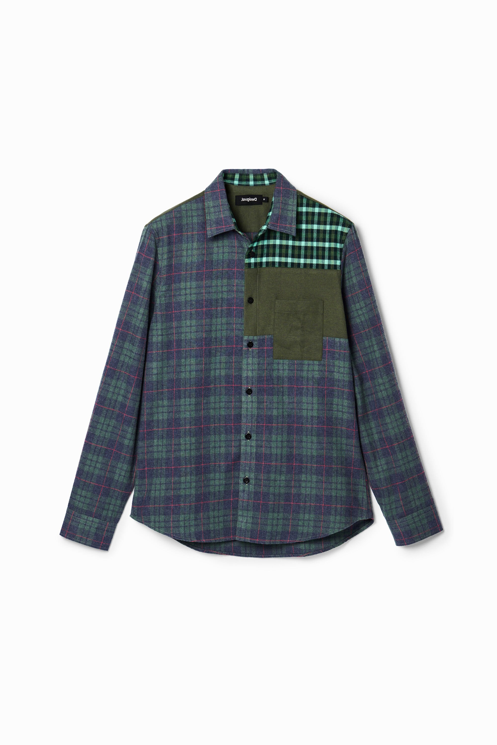 desigual Geruit flanellen shirt - BLUE