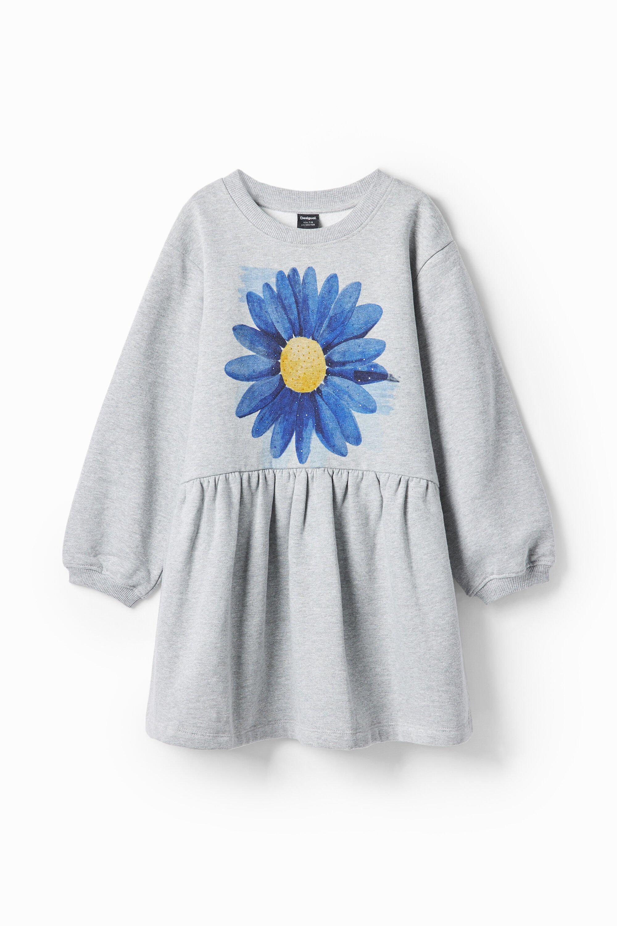 desigual Jurk met bloemenillustratie - BLACK