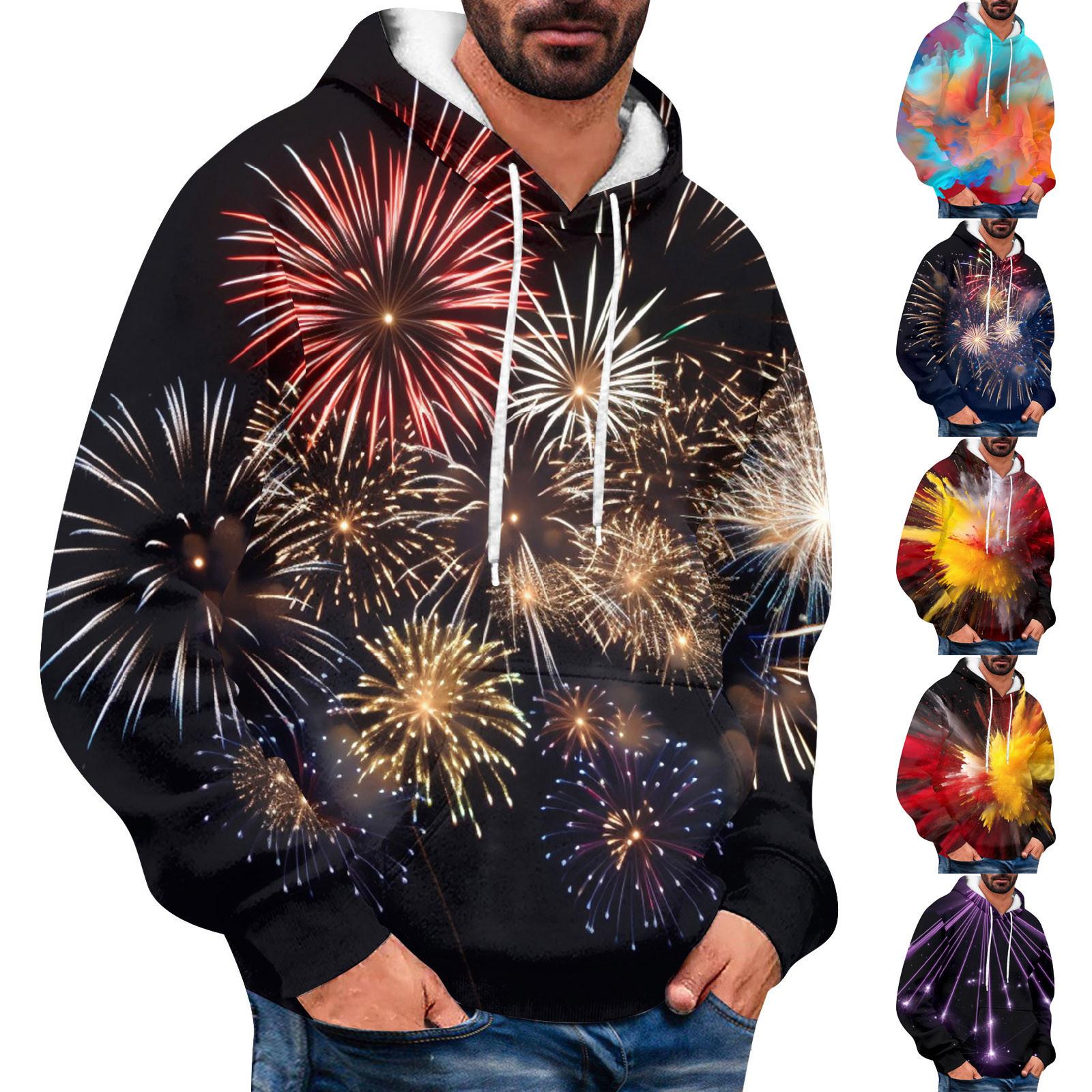 Sinking fish Los bedrukt sweatshirt met capuchon voor heren Casual mode-sportsweatshirt voor heren L zwart