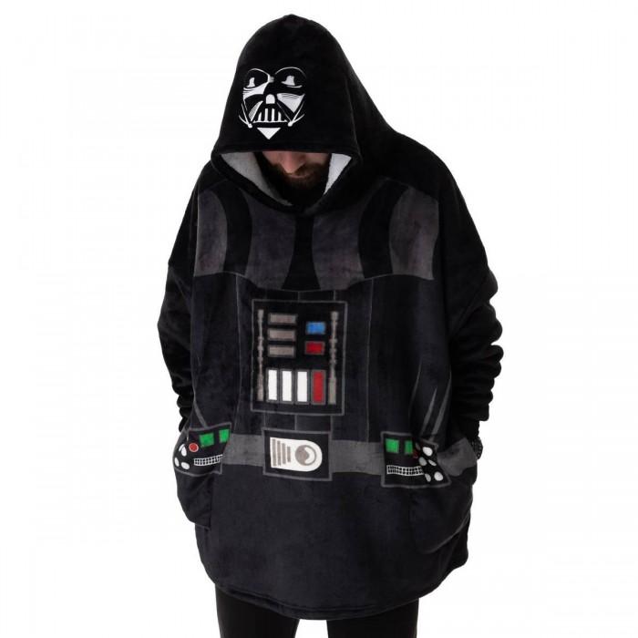 Star Wars Unisex Darth Vader Deken Hoodie voor Volwassenen One Size zwart