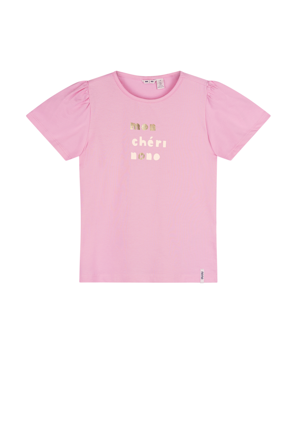 NoNo zomer t-shirt meisjes - bubblegum roze - mon cheri - Kandy