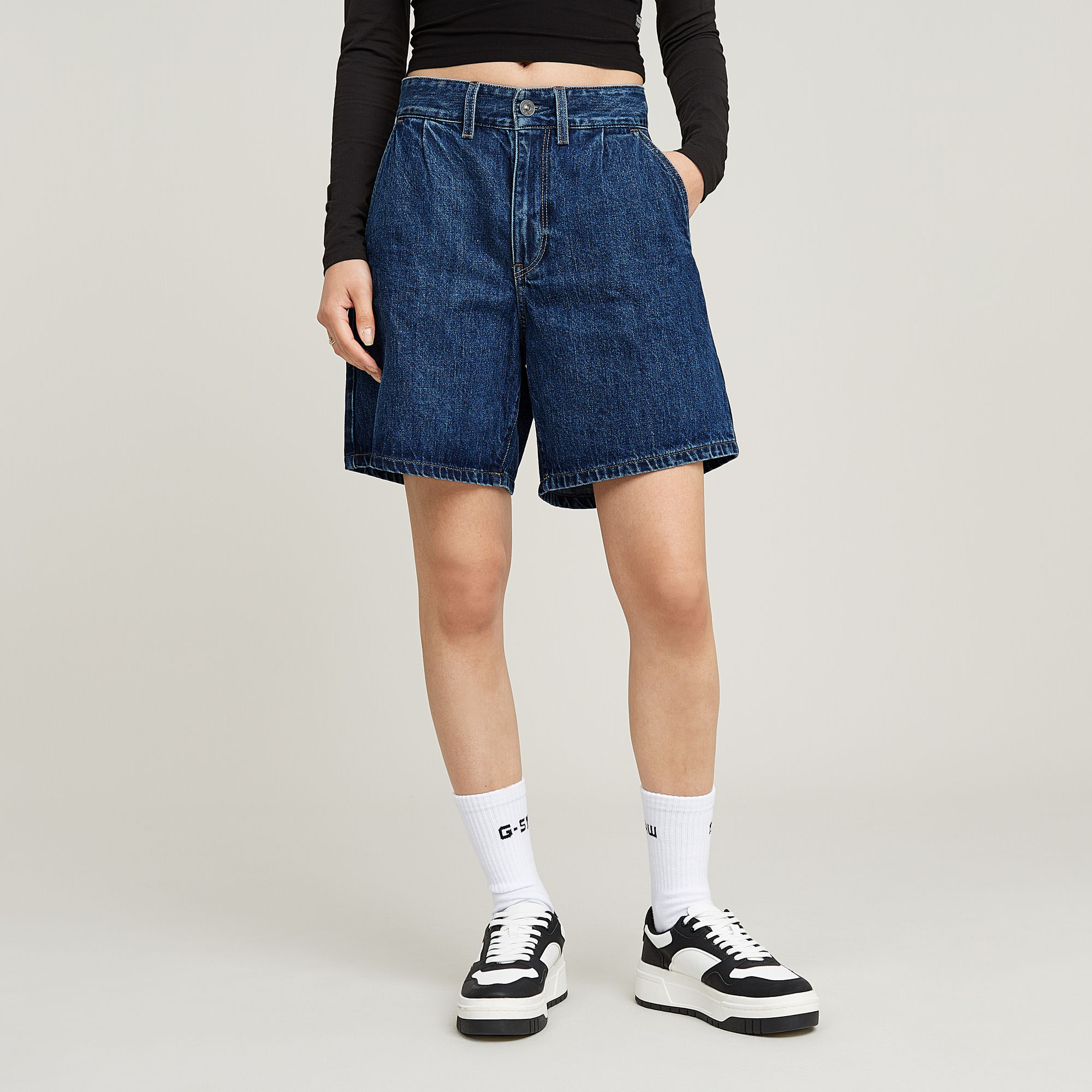 G-Star RAW Barrel Utility Short - Donkerblauw - Dames