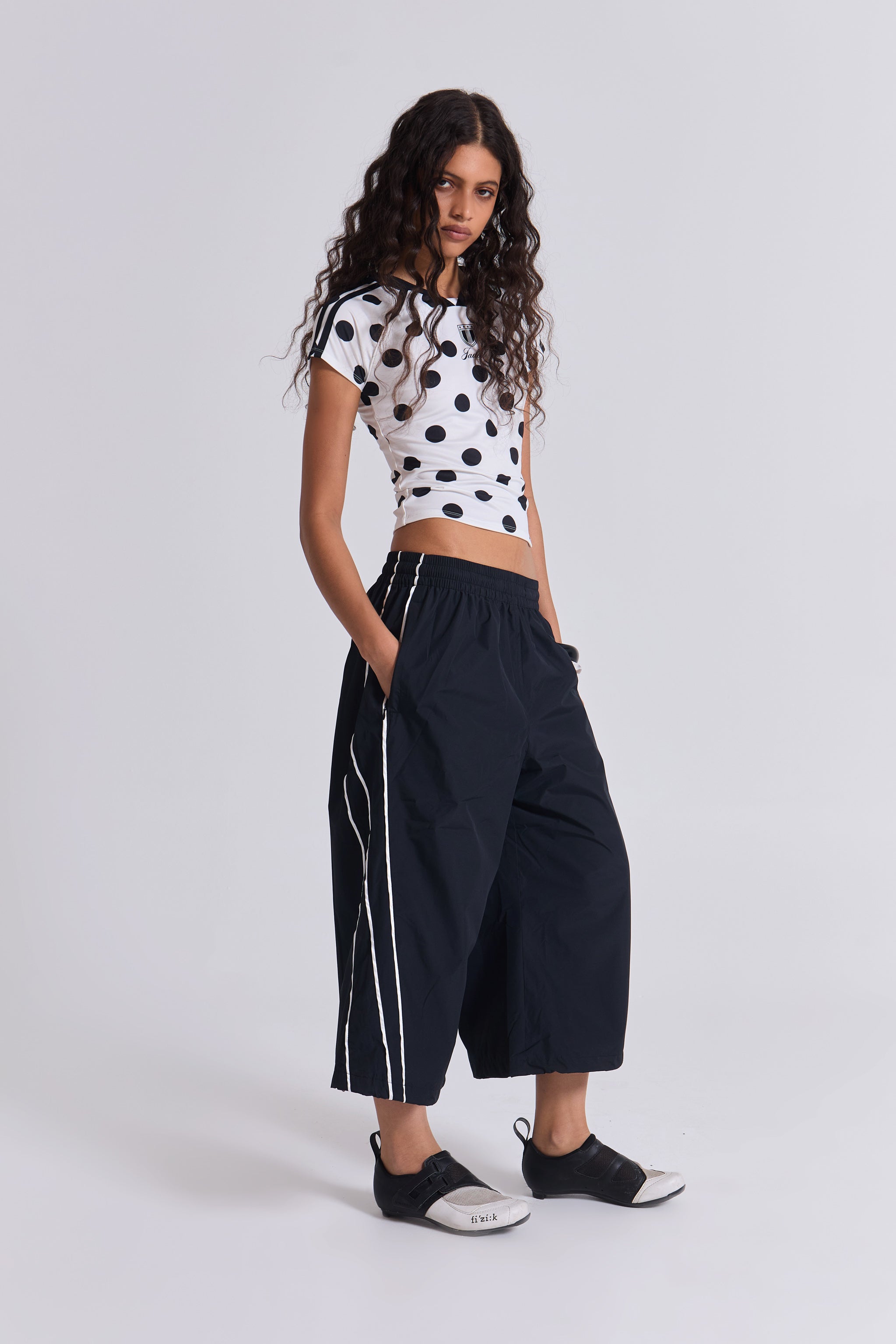 Jaded London Black Vapor 3/4 Shorts