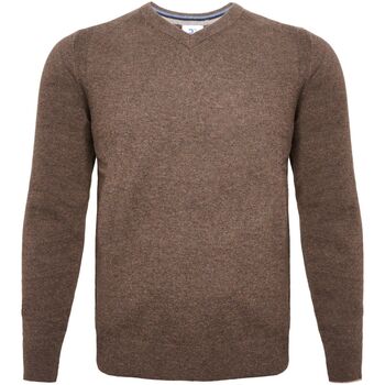 Sweater R2 Amsterdam R2 Trui V-Hals Merinowol Taupe
