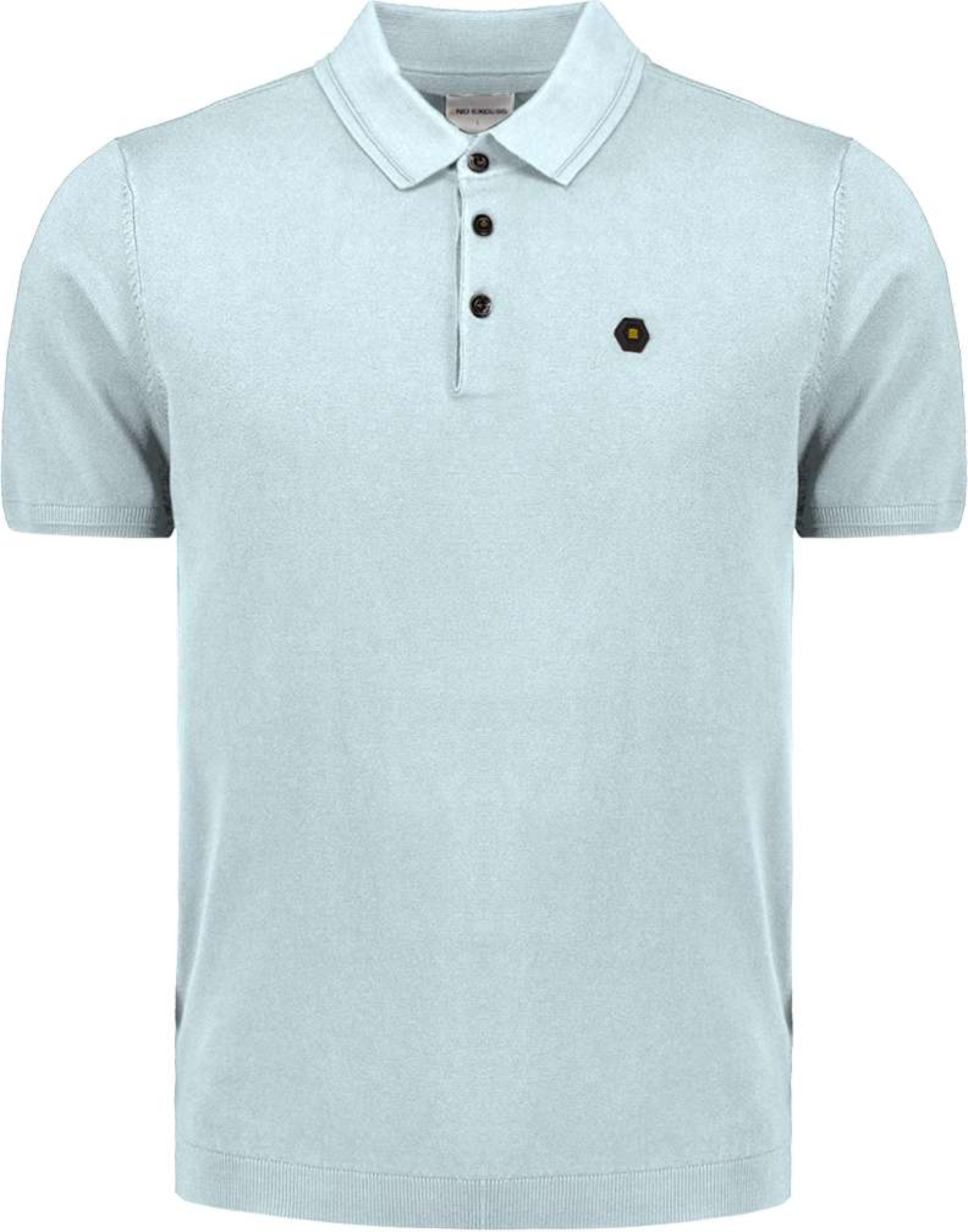 No Excess Pullover short sleeve polo button s ice