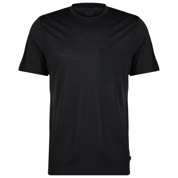 Stoic - MerinoChill MMXX. Göteborg Pocket Tee - Merinoshirt, zwart