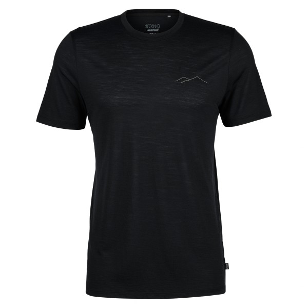 Stoic - MerinoChill MMXX. Göteborg Print Tee - Merinoshirt, zwart