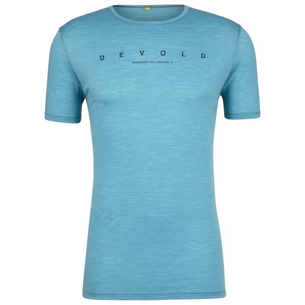 Devold - Active Kerning Tee - Merinoshirt, skyblue