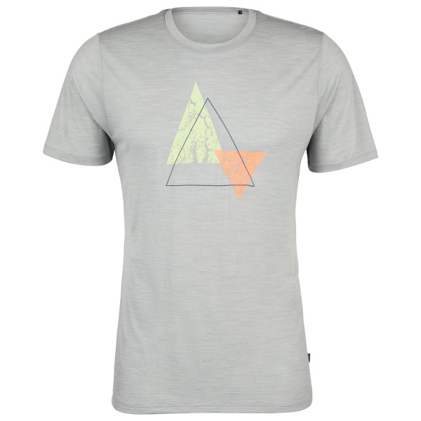 Stoic - Merino155 LaholmSt. Print T-Shirt Peak - Merinoshirt, grijs
