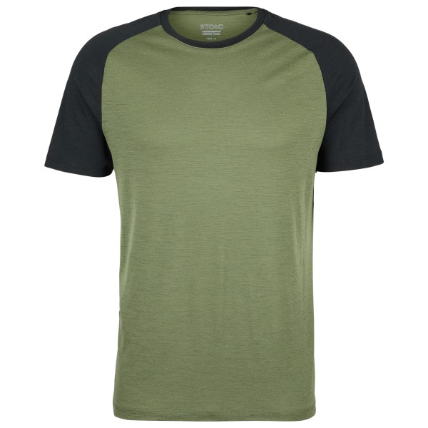 Stoic - Merino155 LaholmSt. Raglan Shirt - Merinoshirt, olijfgroen