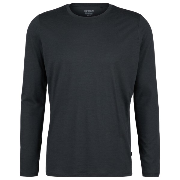 Stoic - Merino155 LaholmSt. L/S - Merinoshirt, zwart