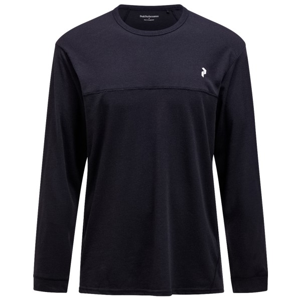 Peak Performance - Trail Wool Blend L/S - Merinoshirt, zwart