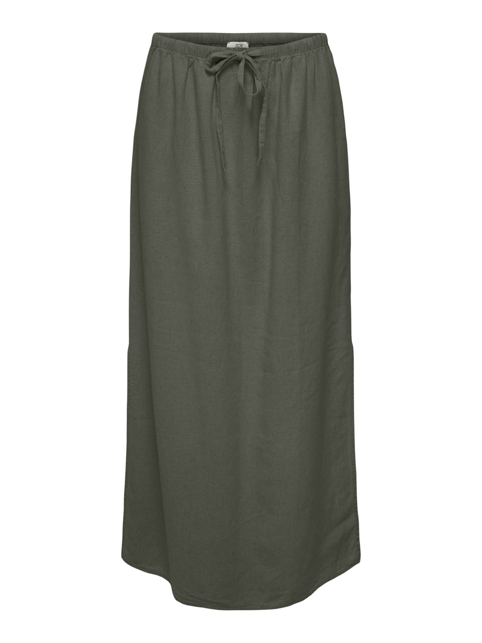Jacqueline de Yong Jdysay mw maxi slit skirt wvn noos army