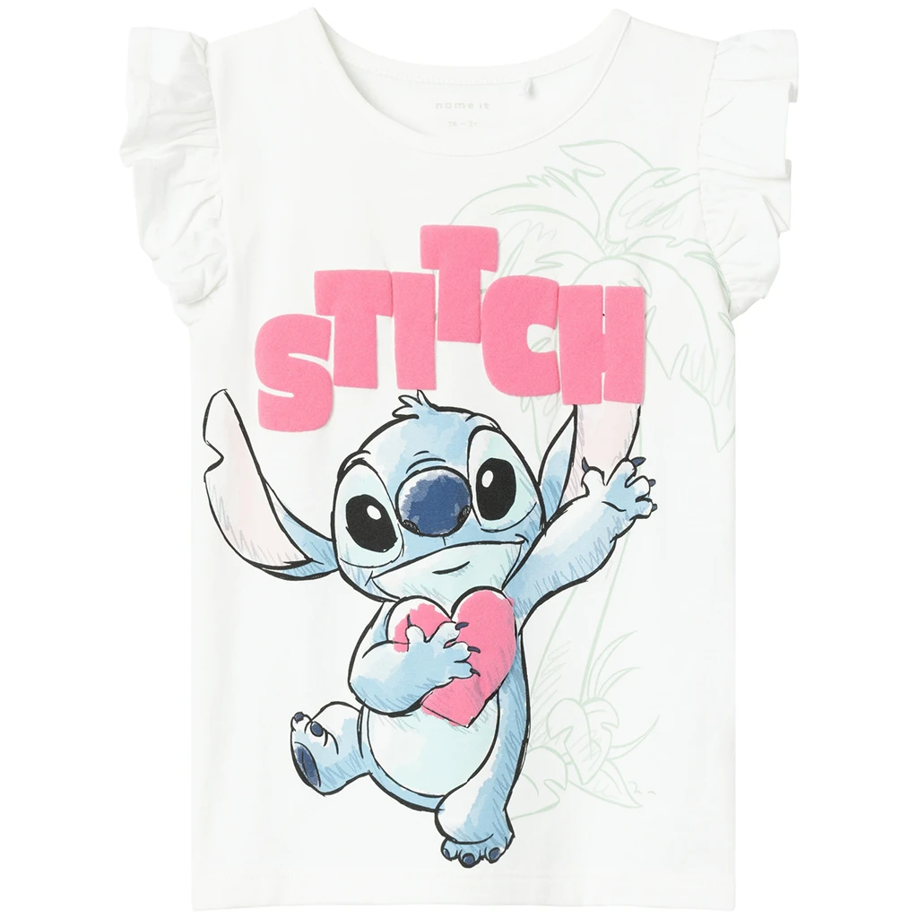 nameit-collectie Name It-collectie T-shirt STITCH Miri (bright white)