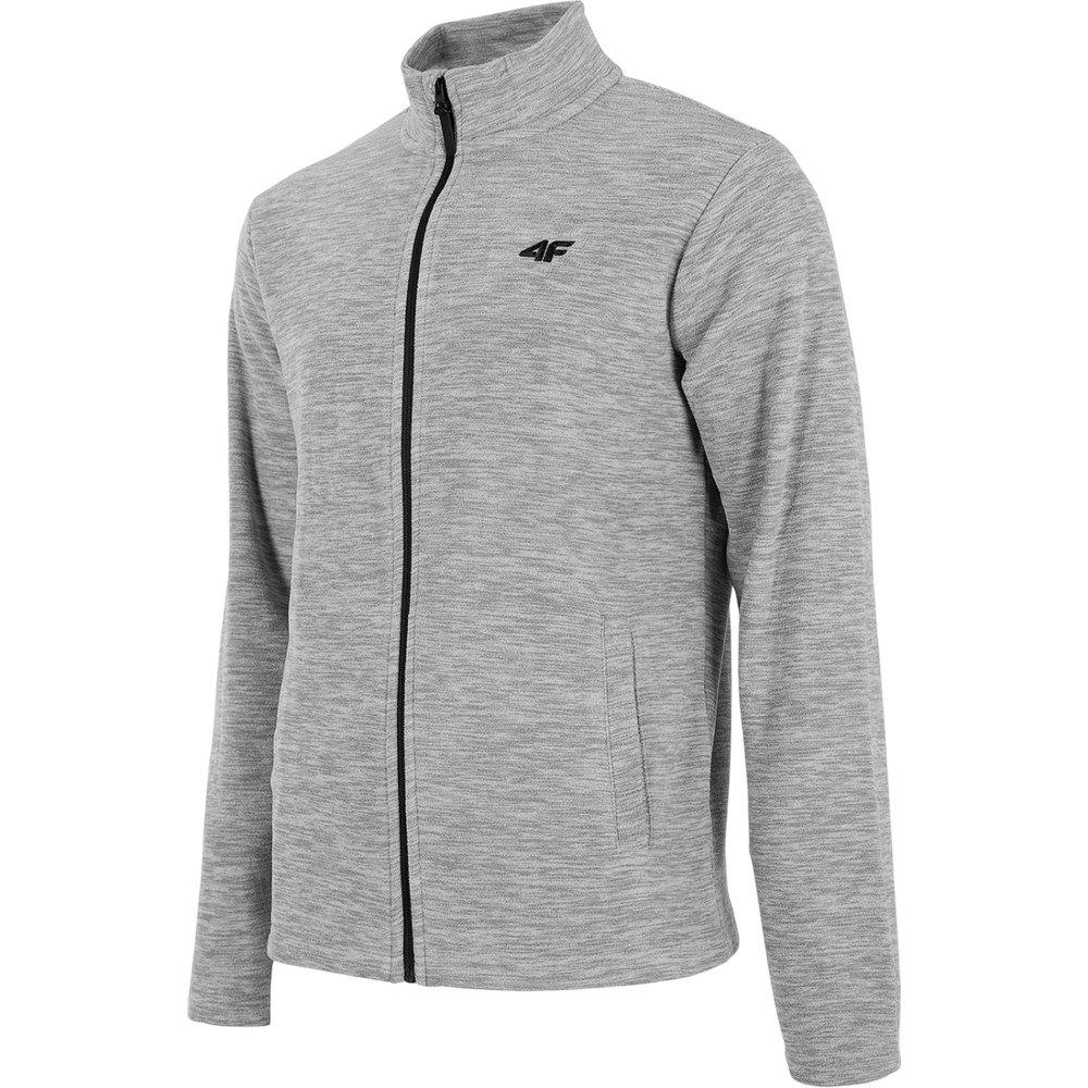 4F Heren melange fleece jas