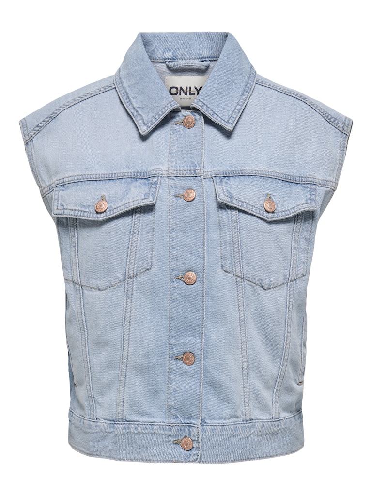 Only onlrobyn s/l dnm vest pim oy 15344601 light blue denim