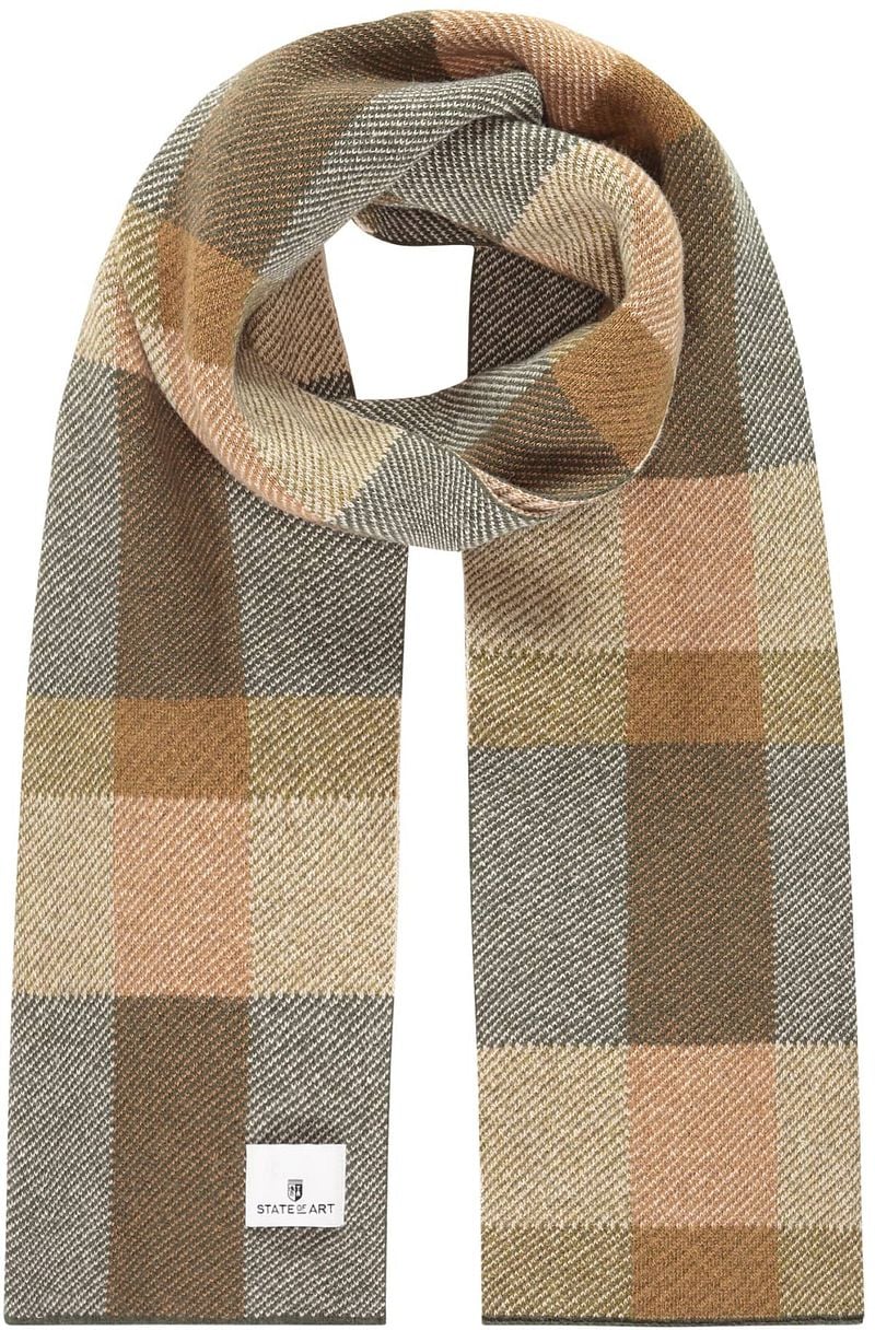 State Of Art Sjaal Lamswol Camel -