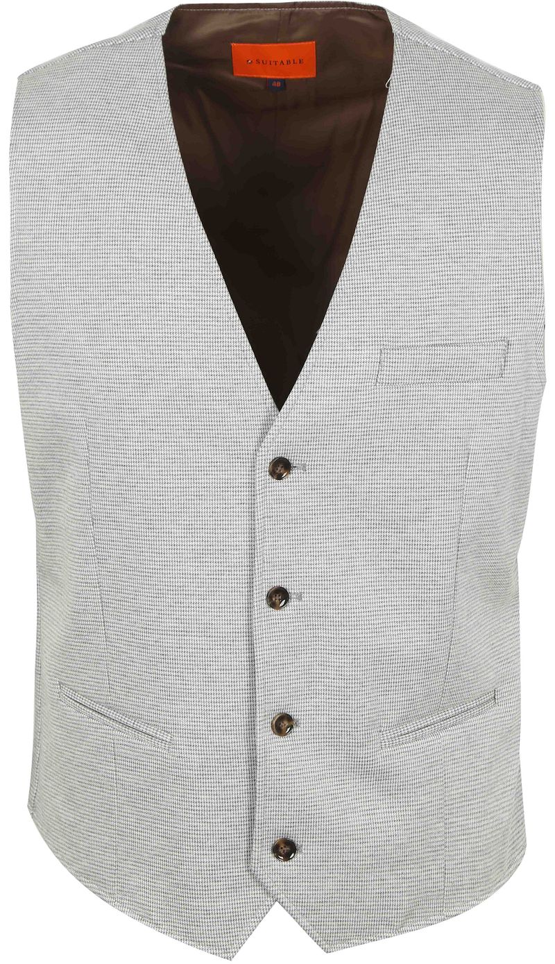 Suitable Gilet Kris Mist Grijs