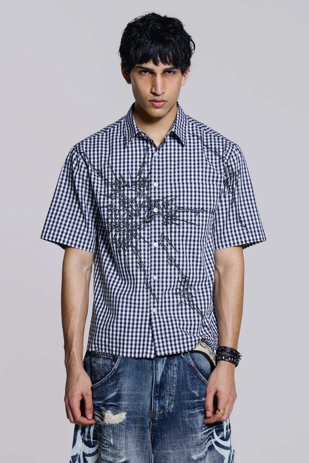 Jaded Man Atom Checked Shirt