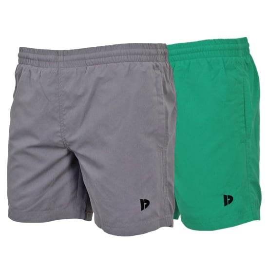 Donnay Donnay Heren - 2-Pack - Kort Sport/zwemshort Toon - Steel Grey & Grass Green