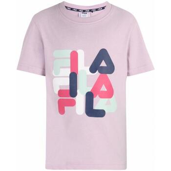 T-shirt Korte Mouw Fila fak0129_graphic_tee_kids_viola