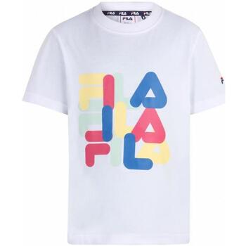 T-shirt Korte Mouw Fila fak0129_t-shirt_kids_bianco