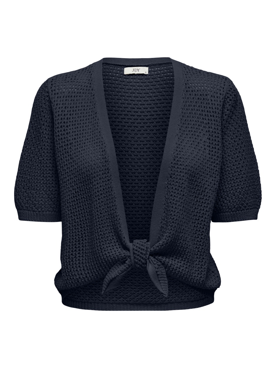 Jacqueline de Yong Jdymehedi 24 short tie cardigan knt navy