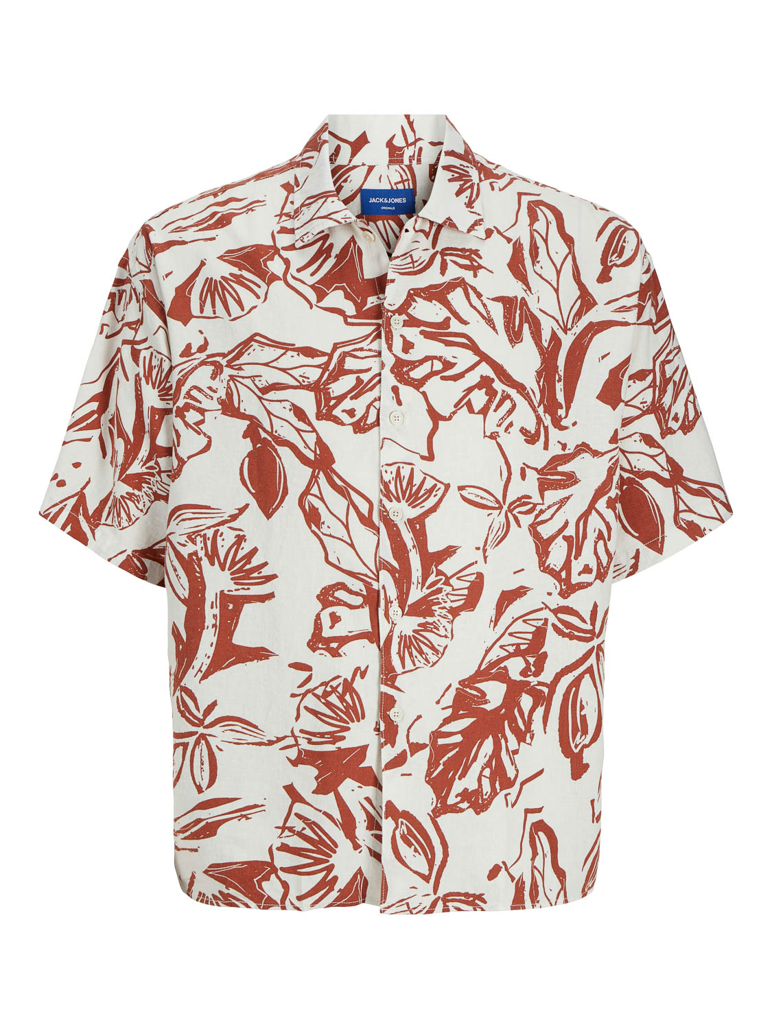 jackandjones Jack and Jones Jorparos Aop Oversized Shirt Ss