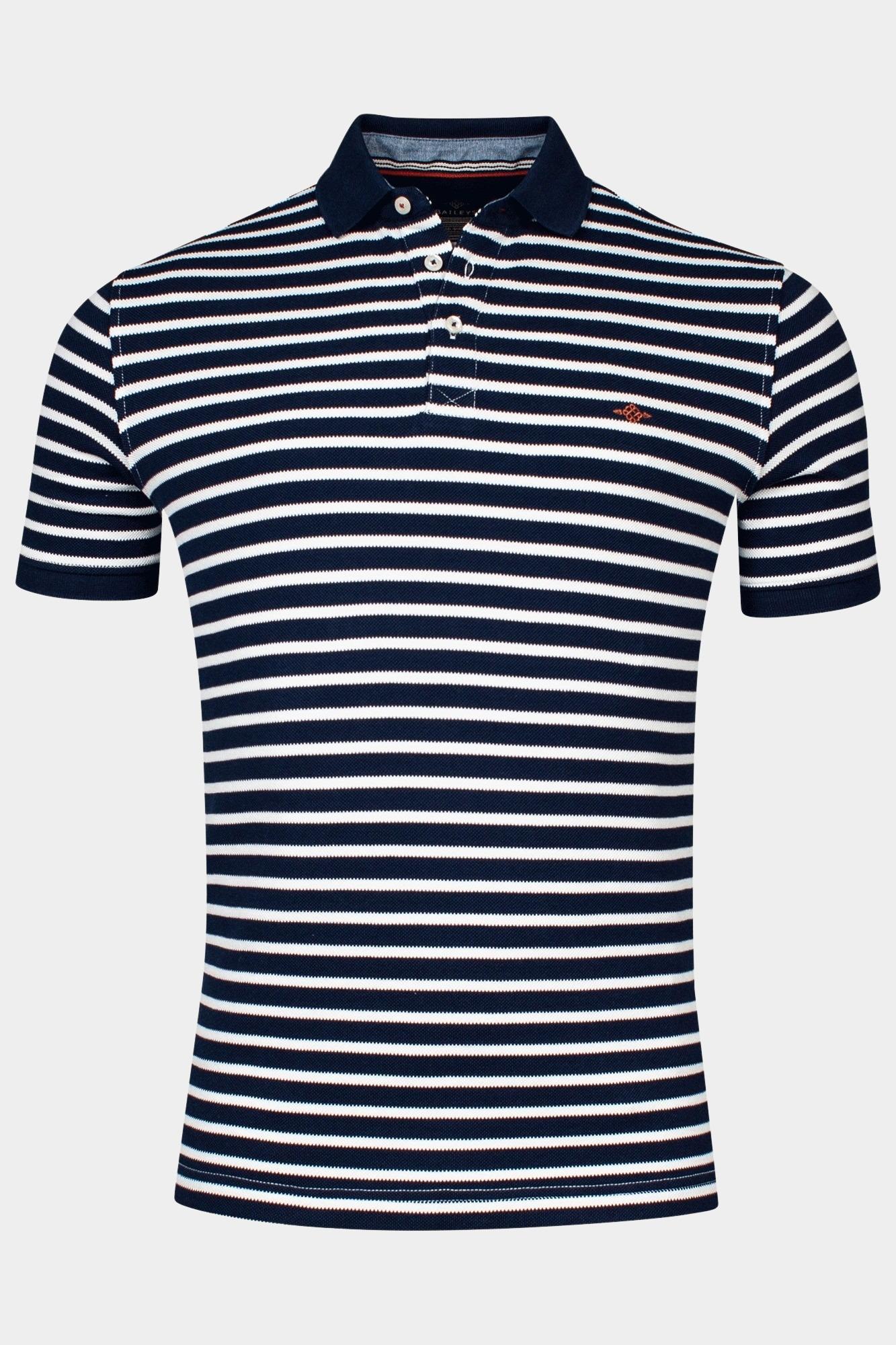 Baileys Polo korte mouw poloshirt pique, yd stripes 415293/69