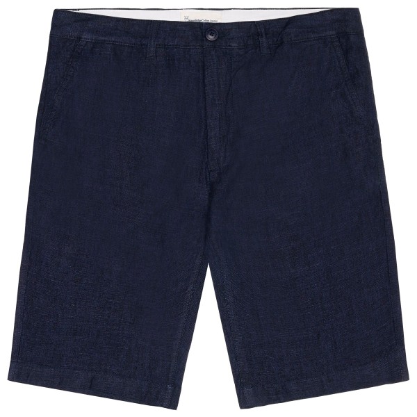 KnowledgeCotton Apparel - Chuck Regular Linen Shorts - Short, blauw