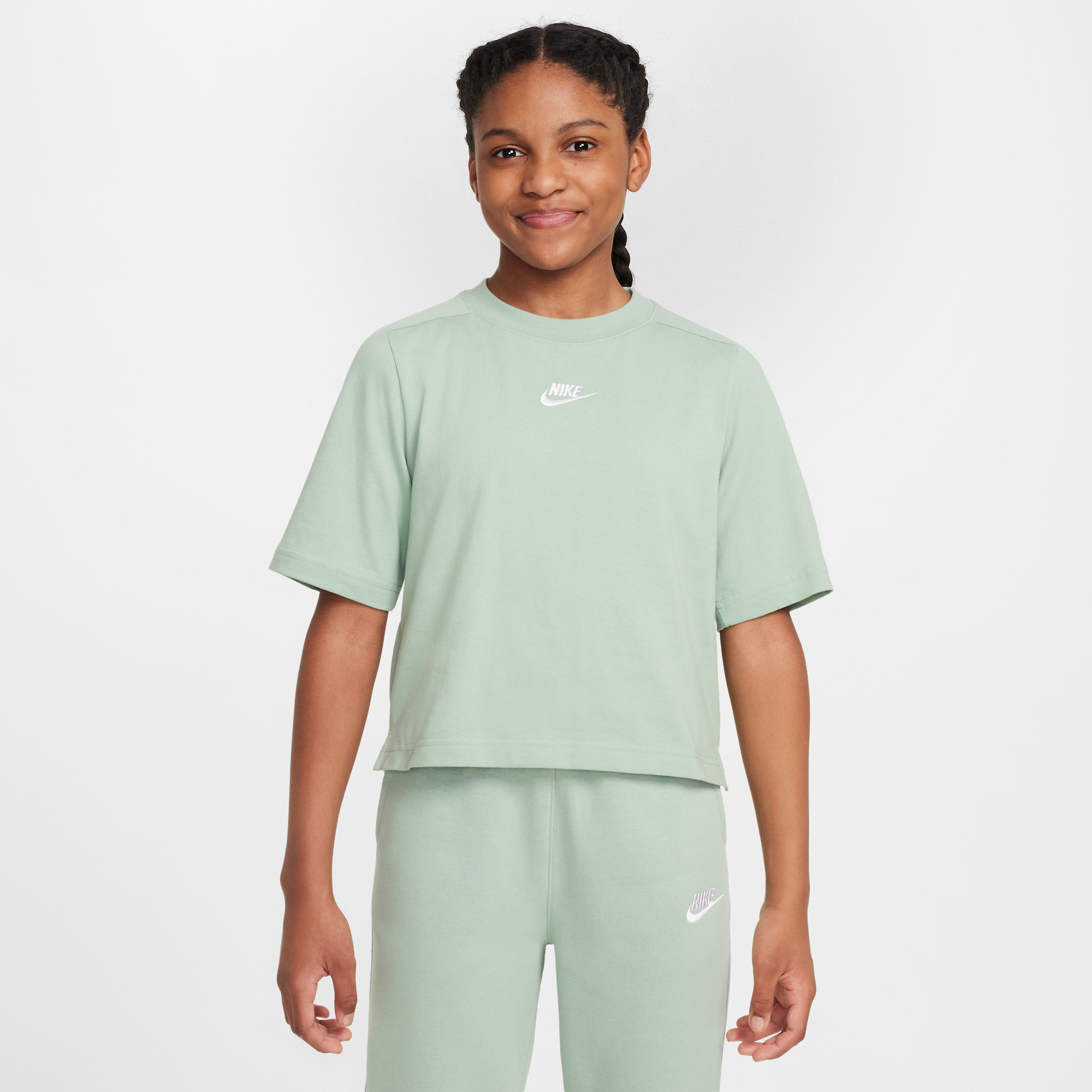 Nike Sportswear Meisjestop met korte mouwen - Groen