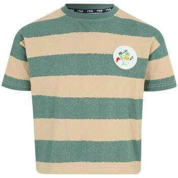 T-shirt Korte Mouw Fila fak0179_t-shirt_kids_verdebeige
