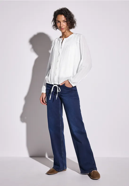 Street One Gerimpelde blouse met rimpels