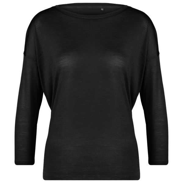 Stoic - Women's MerinoChill MMXX. Göteborg 3/4 Crew - Merinoshirt, zwart