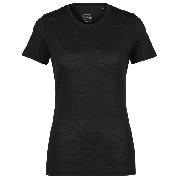 Stoic - Women's MerinoChill MMXX. Göteborg Tee - Merinoshirt, zwart