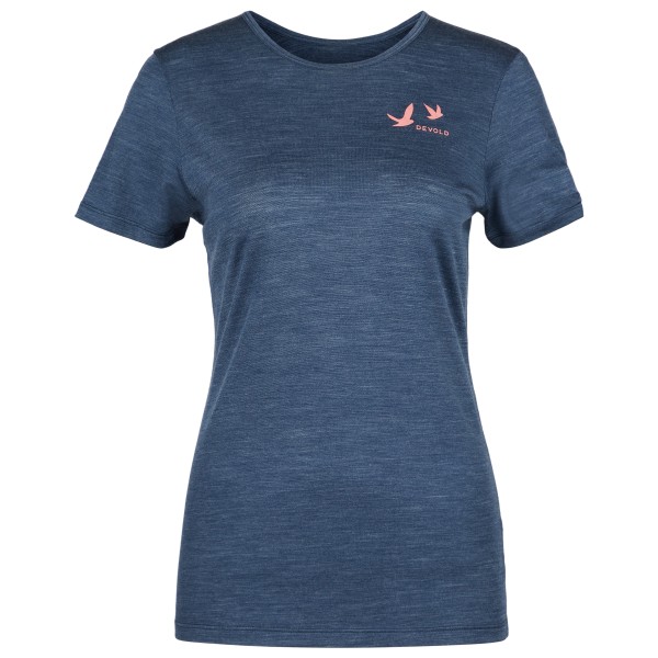 Devold - Women's Active Birds Tee - Merinoshirt, grijs