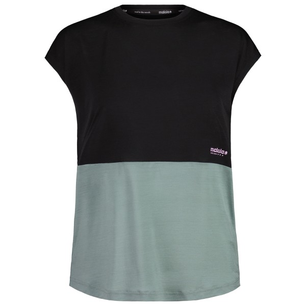 Maloja - Women's SchwarzenseeM. - Merinoshirt, zwart
