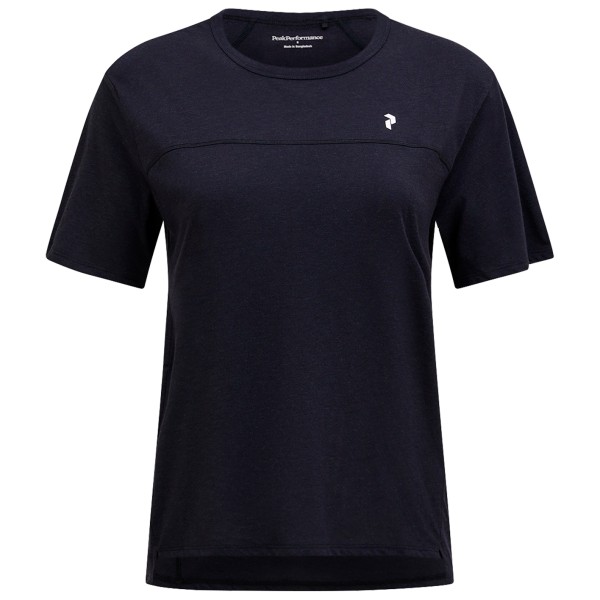 Peak Performance - Women's Trail Wool Blend S/S - Merinoshirt, blauw/zwart