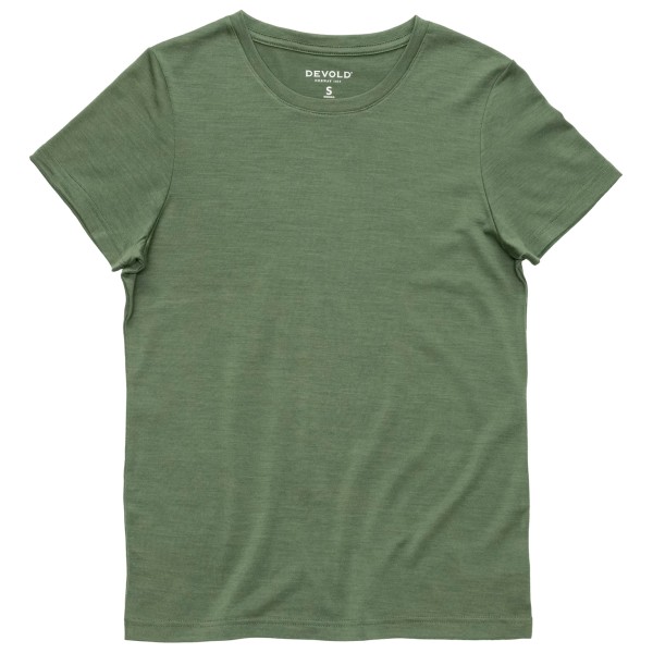 Devold - Women's Classic Tee - Merinoshirt, olijfgroen