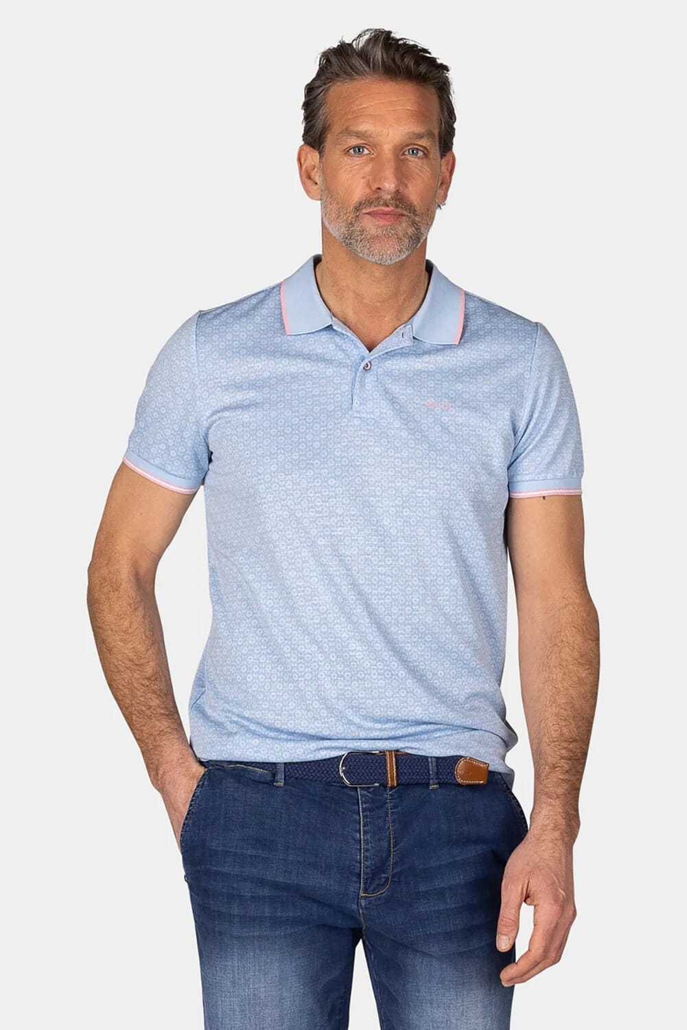 NZA Polo Warren Blauw heren