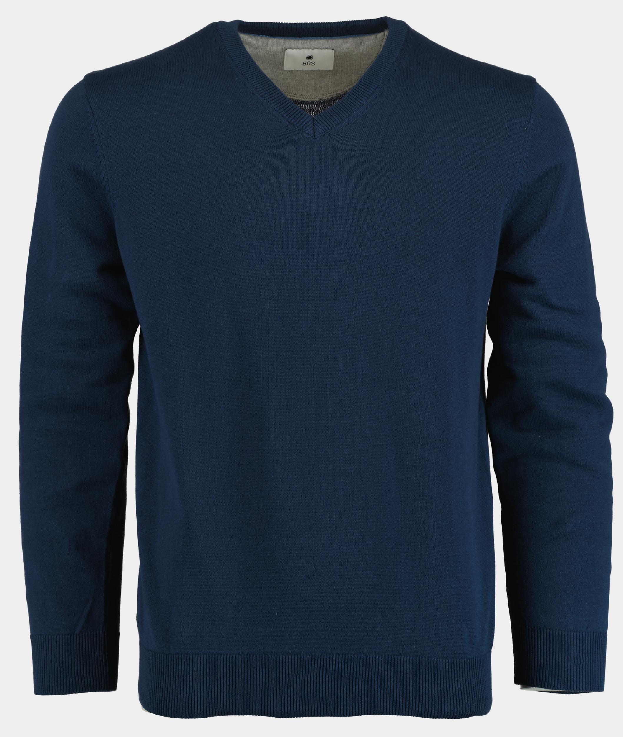 Bos Bright Blue Pullover cotton regular fit 518100cct-13/69