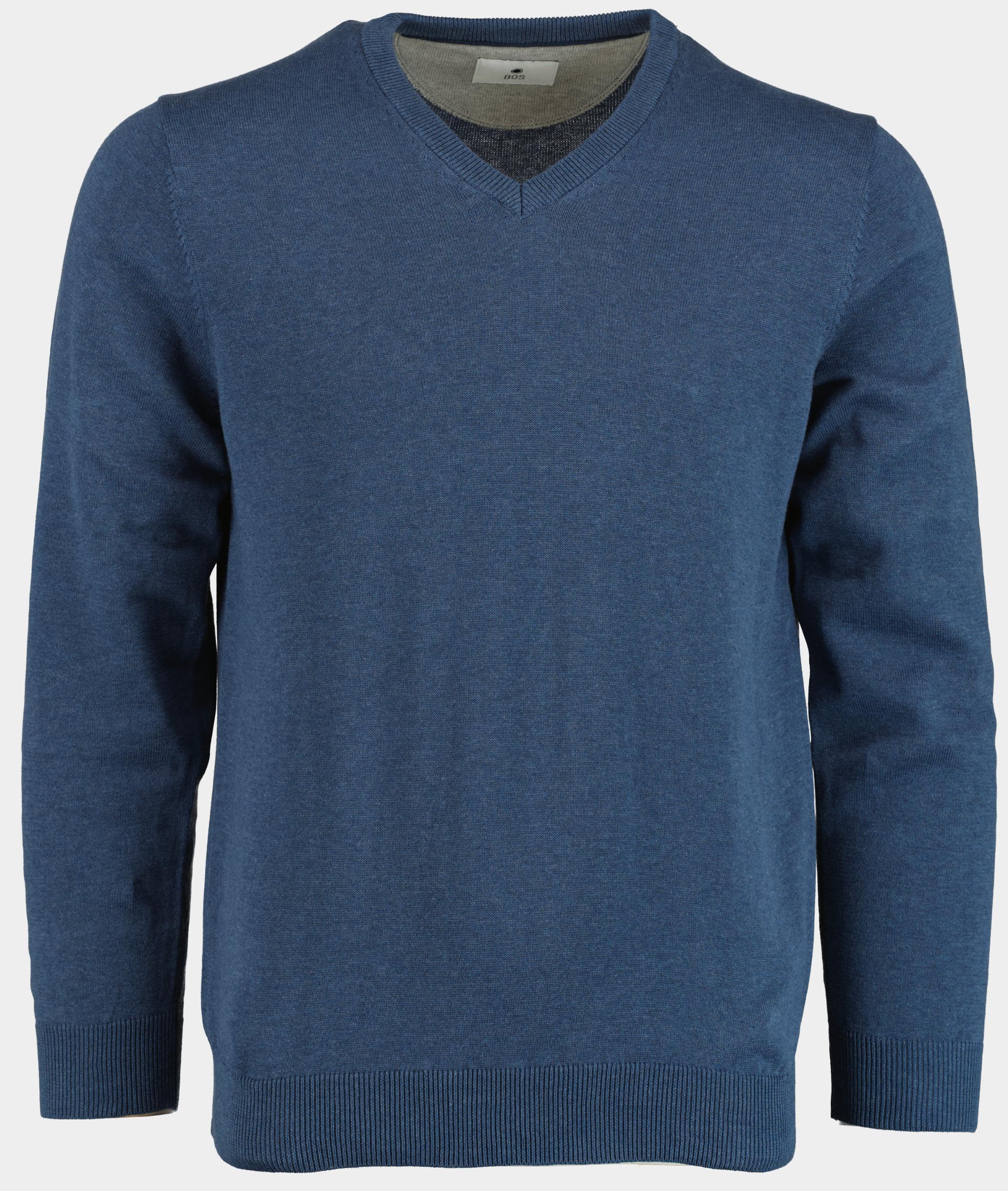 Bos Bright Blue Pullover cotton regular fit denim 518100cct-13/675