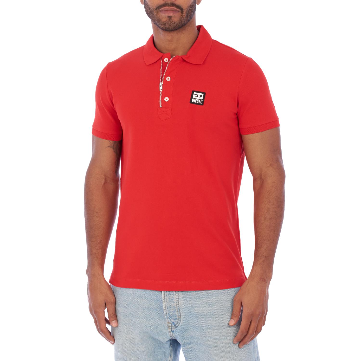 Diesel Poloshirt met korte mouwen voor heren A00082-200MXZ L rood