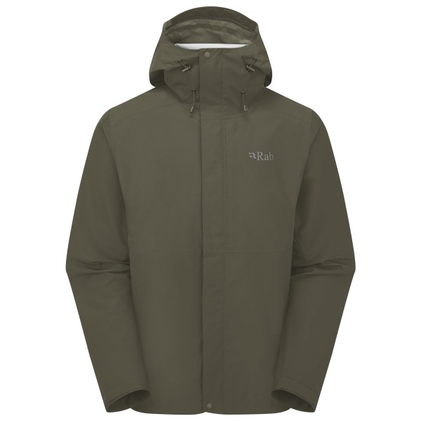 Rab - Downpour Jacket - Regenjas, olijfgroen/bruin