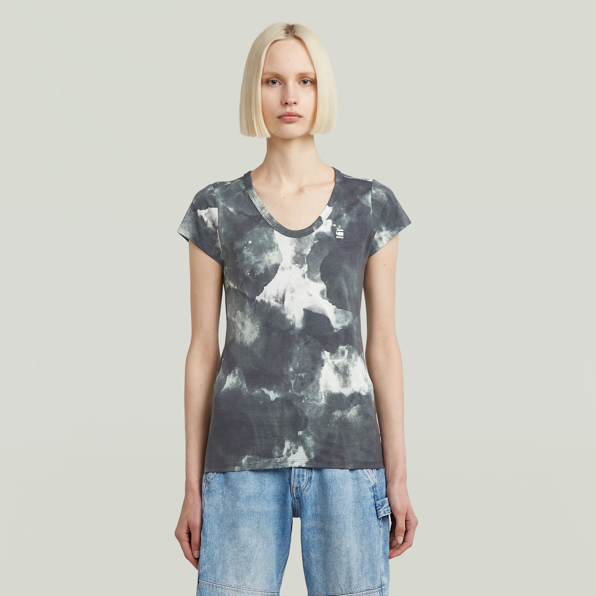G-Star RAW Printed Slim Top - Meerkleurig - Dames