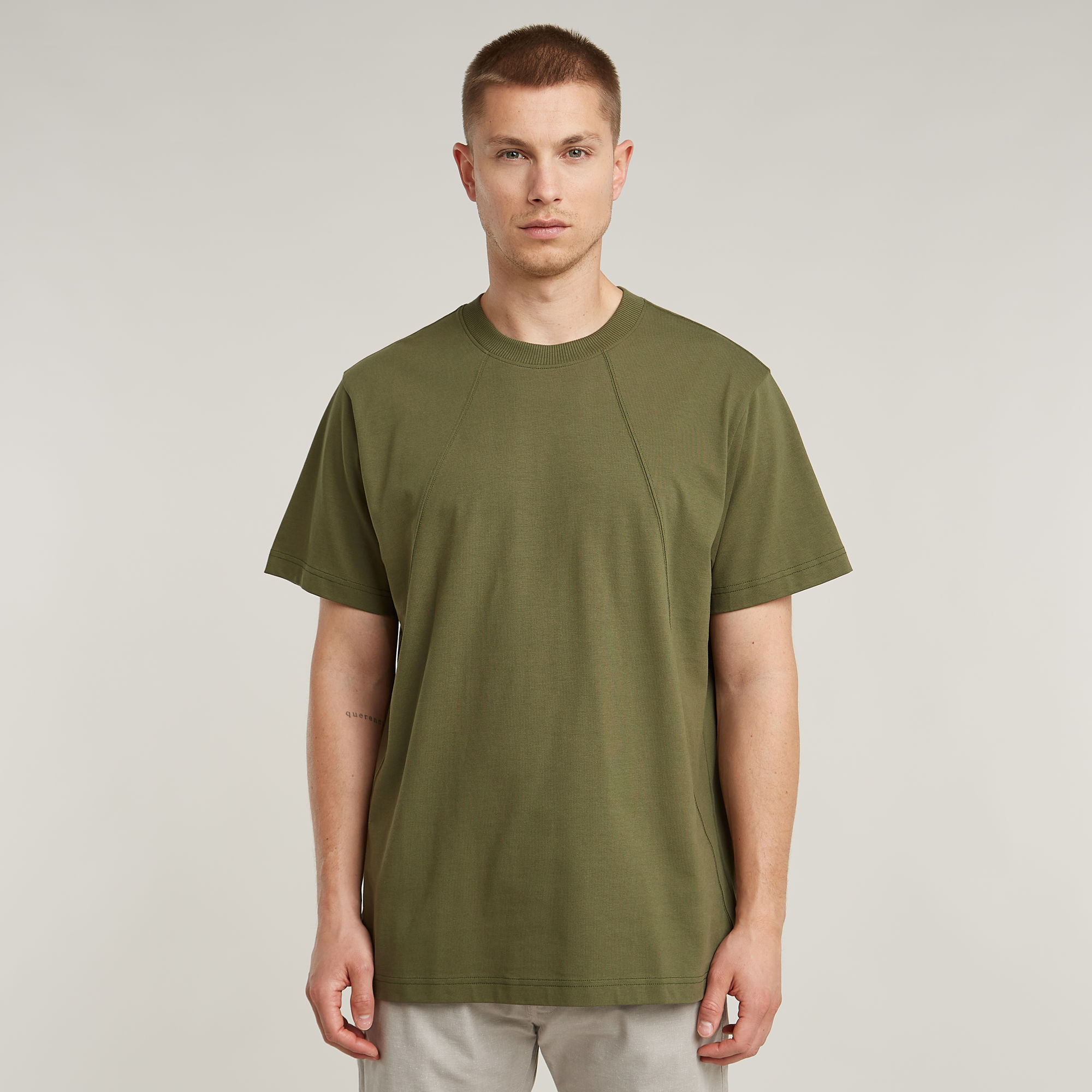 G-Star RAW Seam Detail Loose T-Shirt - Groen - Heren